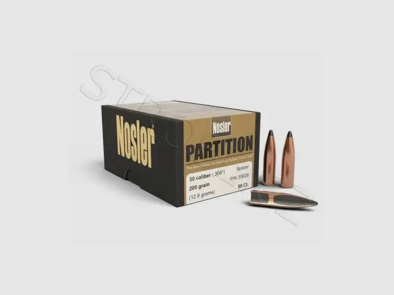 Geschosse Nosler Partition .30 cal, dia .308, 200grs