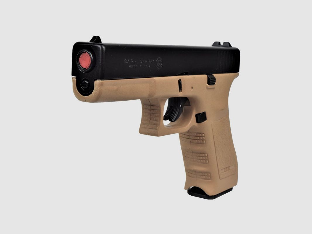 Pistole mit Platzpatronen – Bruni Guns GAP Kaliber 8mm schwarz/tan, Bild 4 von 4