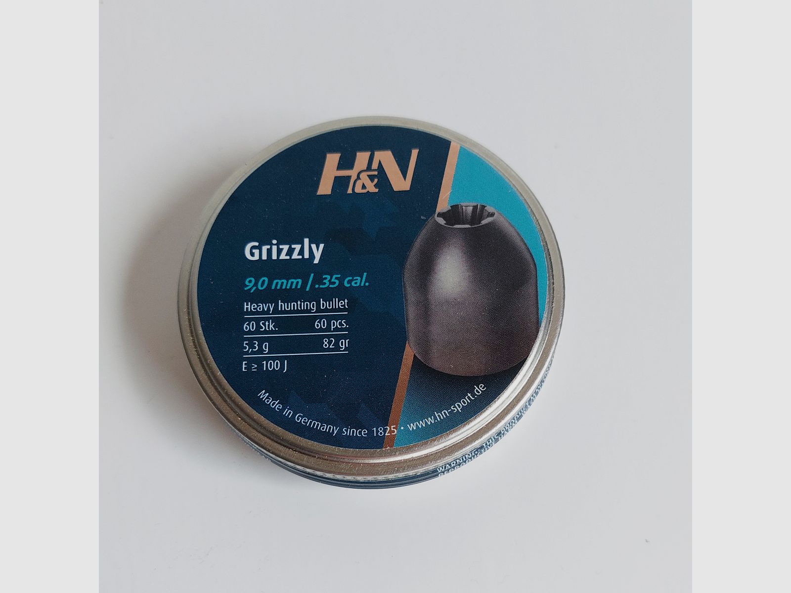 H&N Grizzly Diabolos im Kaliber .357 (9mm) für Luftgewehre