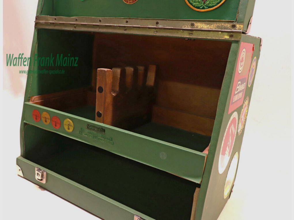 Cajas de Pistoleras de Madera Alemanas Diversas con Telescopio para 4 Pistolas