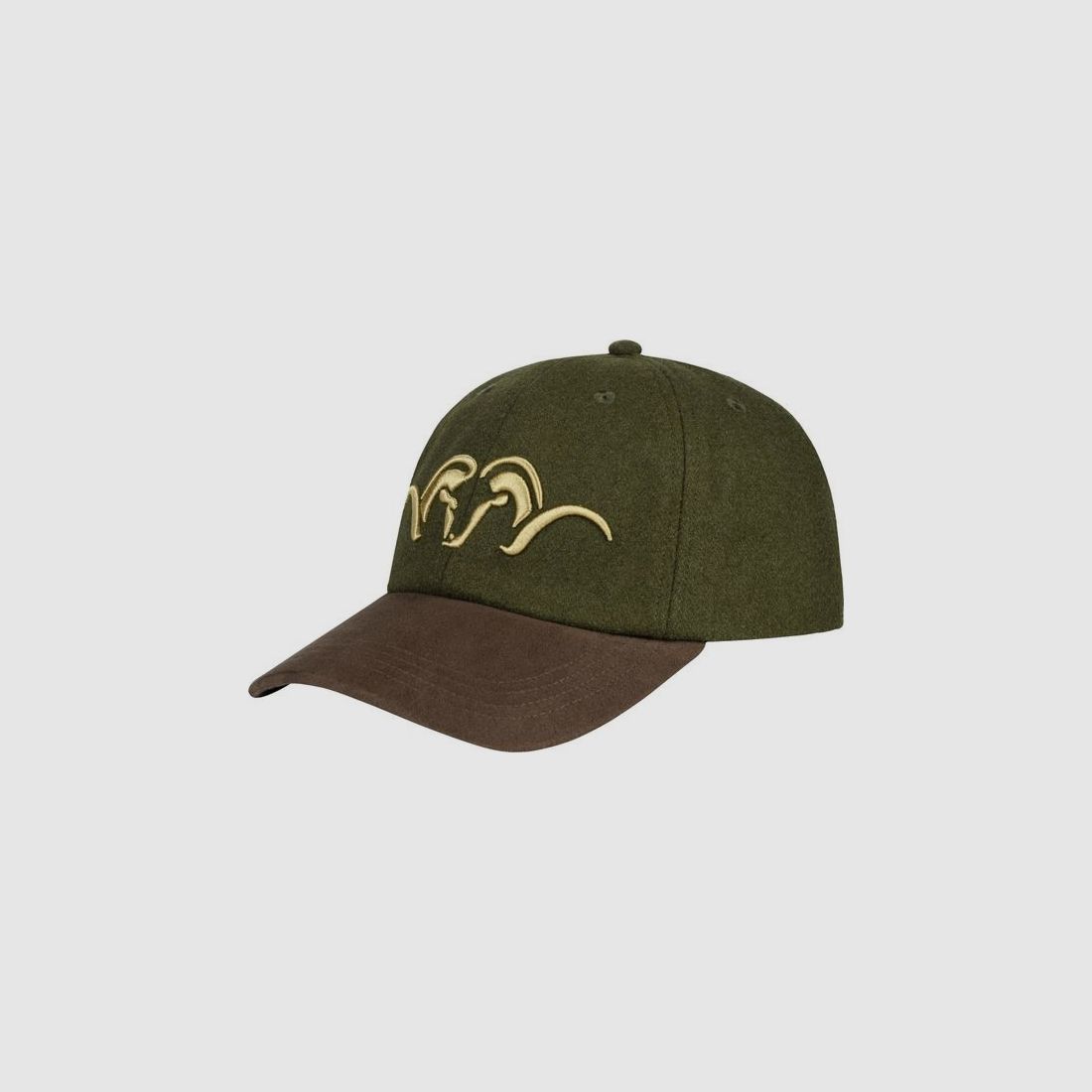 Blaser Suede Felt Cap Dark Olive/Dark Brown, billede 1 af 9