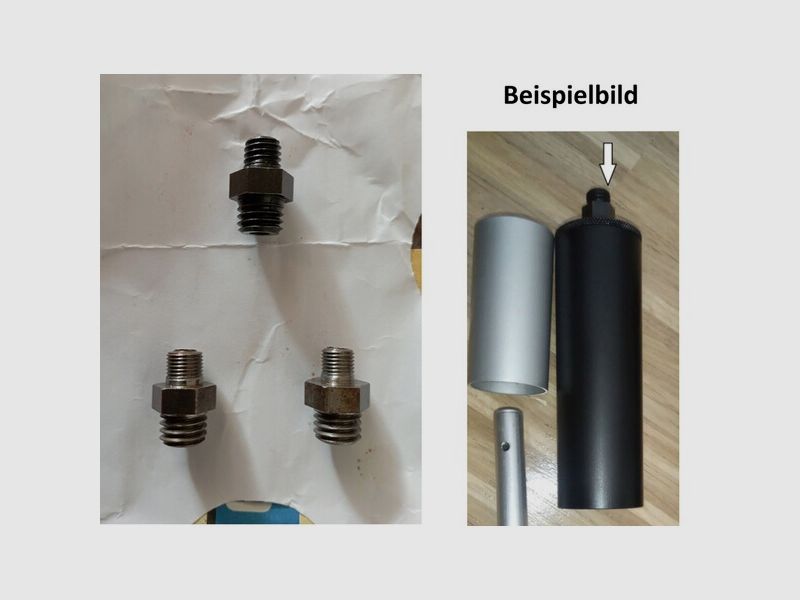 Gewinde-Adapter Satz M10x1,5 für RÖHM Schalldämpfer