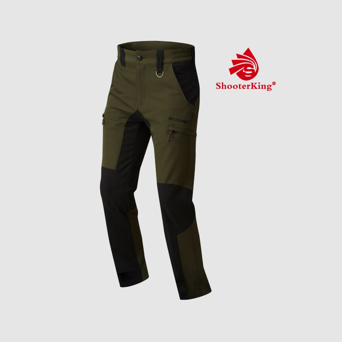 SHOOTERKING Stretchhose Olive Schwarz