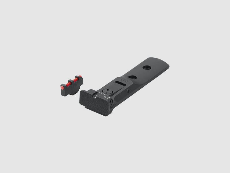 LPA TXT0407-F1 BLACK BAS verstellbares Revolvervisier für 629, 686, 586, 627, 66, 67, 696, 17, 19, 657, 610, 625, 29, 27 und neu für Kaliber .50 – Schwarzes Visierbild