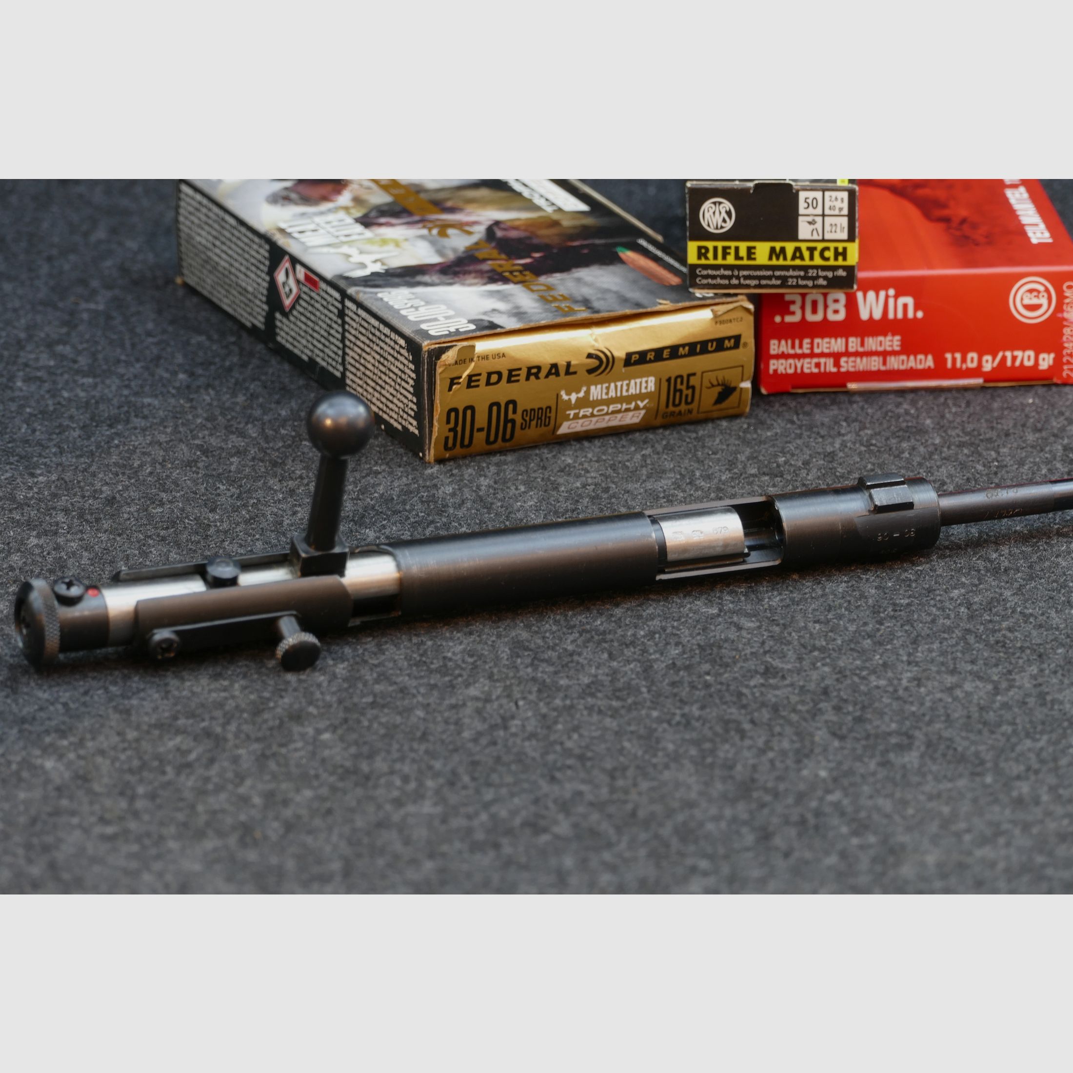 System wprowadzenia Voere 98, 30-06Spr lub .308Win na 22lr