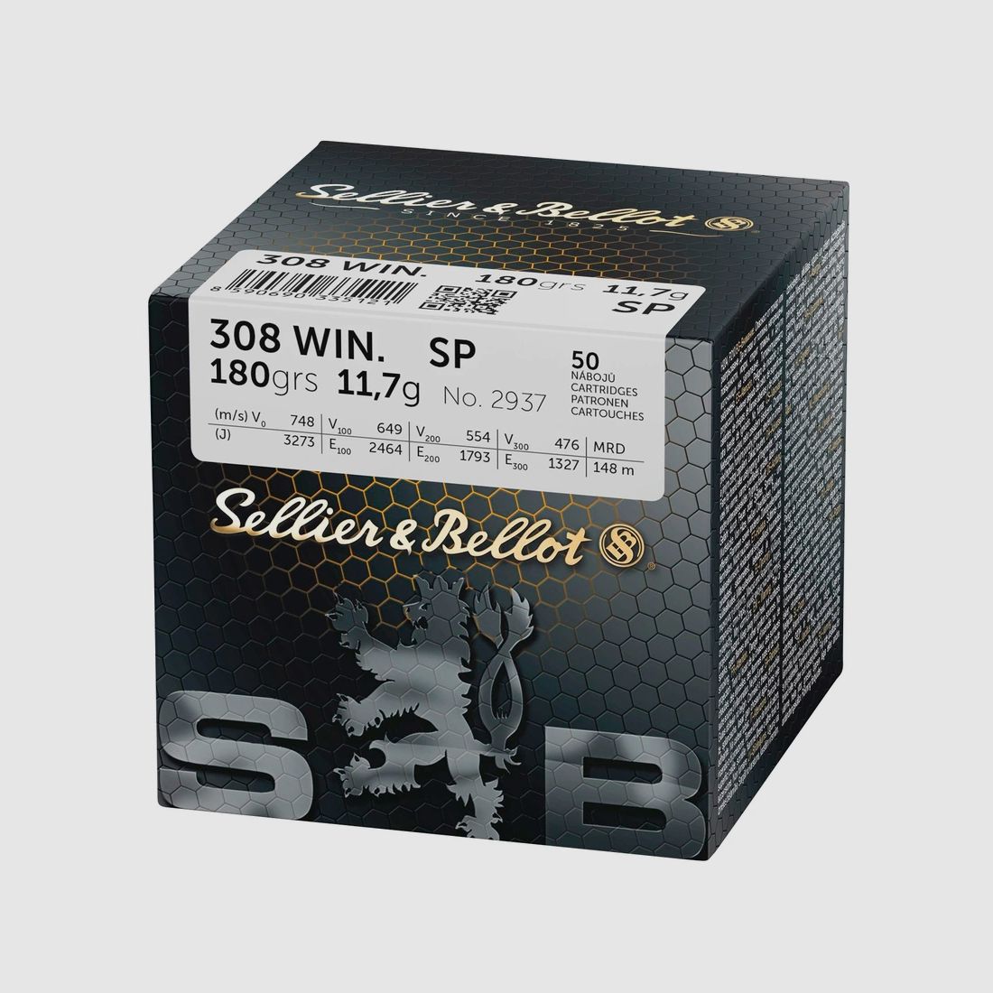 .308 Win. Teilmantel 11,7g/180grs. Sellier & Bellot