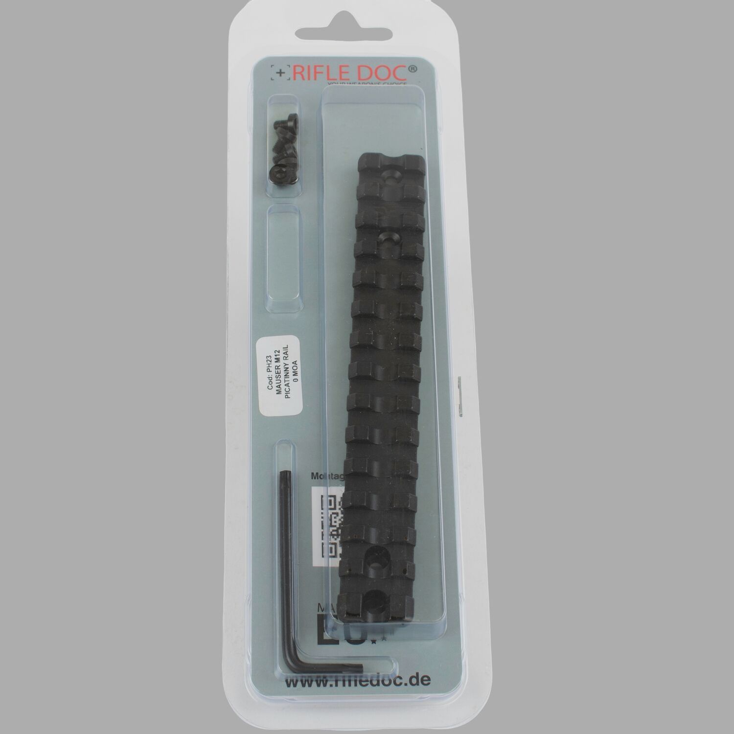Riel de rifle Doc Picatinny Weaver de acero para Mauser M12
