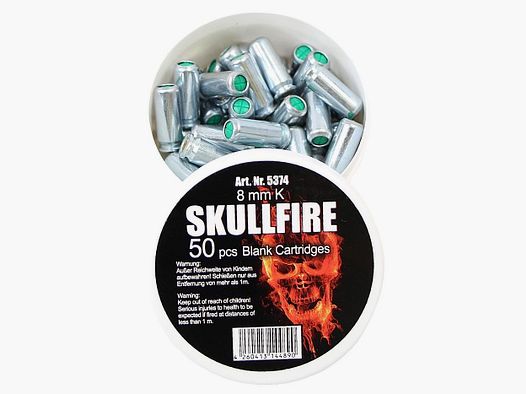 Skullfire 8 mm PAK blank cartridges 50 rounds