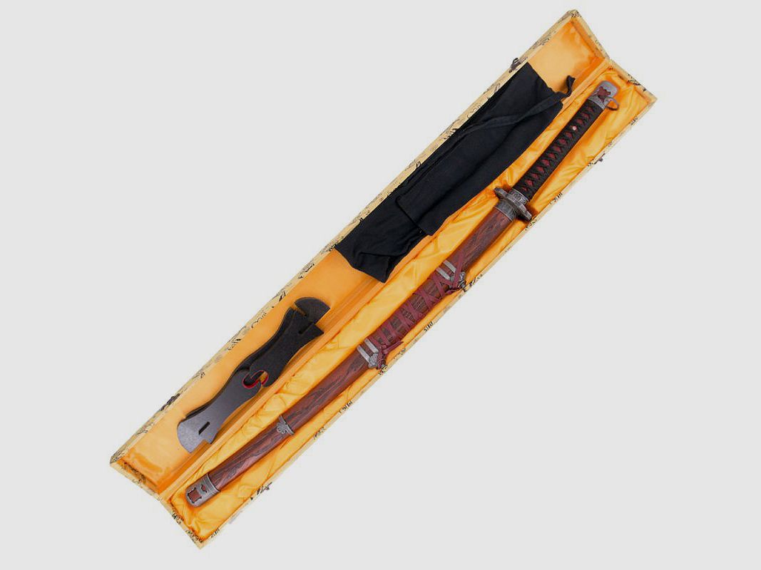 Katana Sekiro Shadows Rot mit Holz Saya