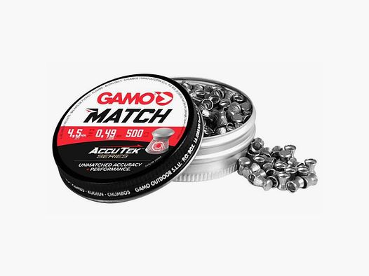 Gamo Match Accutek Piombo 4,5mm x500