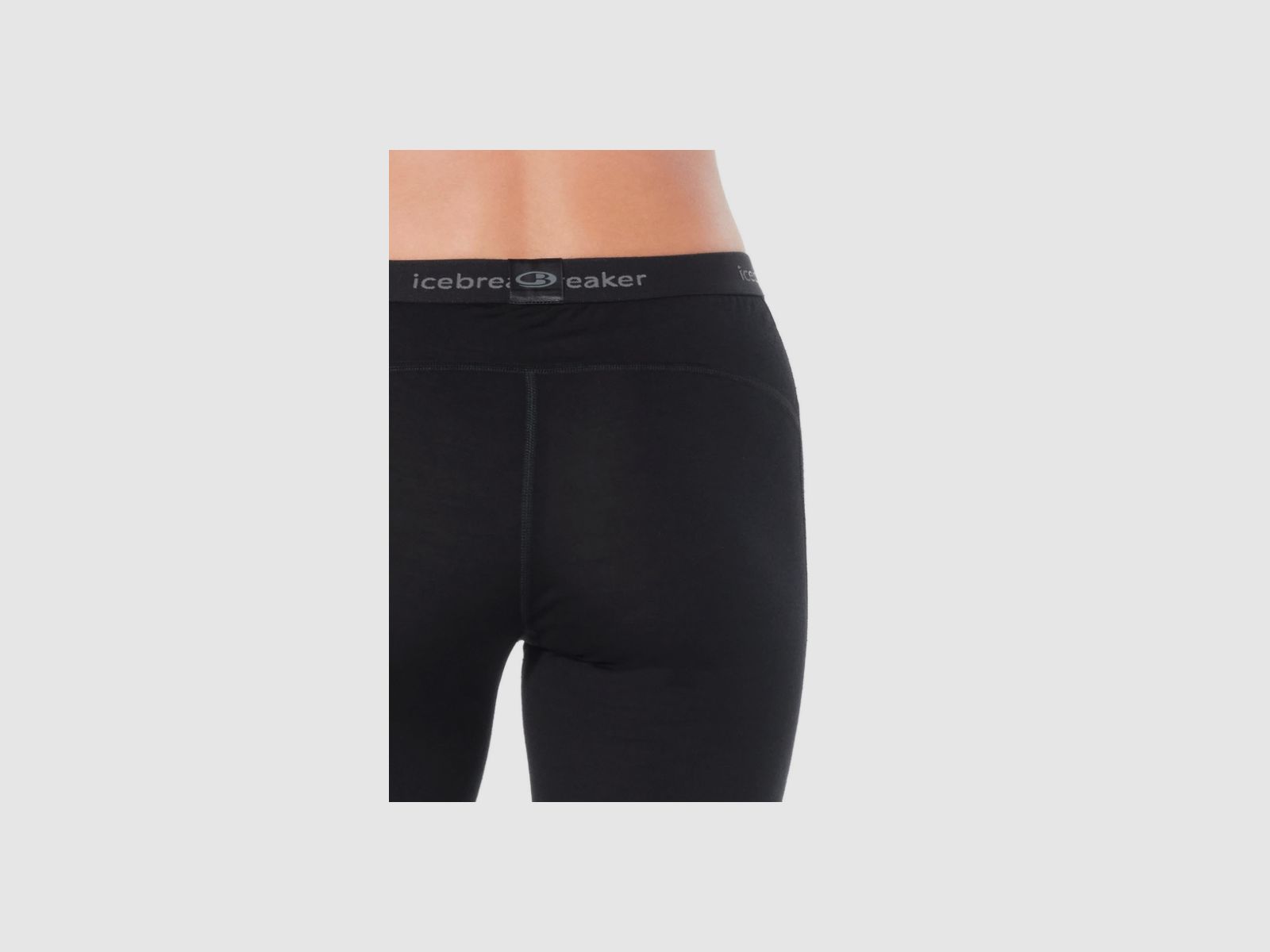 ICEBREAKER - Leggings Merino 200 Oasis Femme Noir