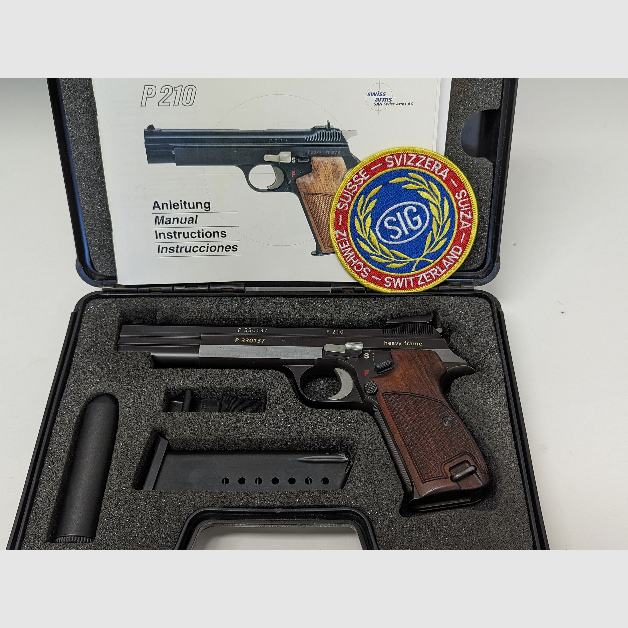  NEU P210 LS Swiss Arms 6" Heavy Frame Longslide wie SIG 210 