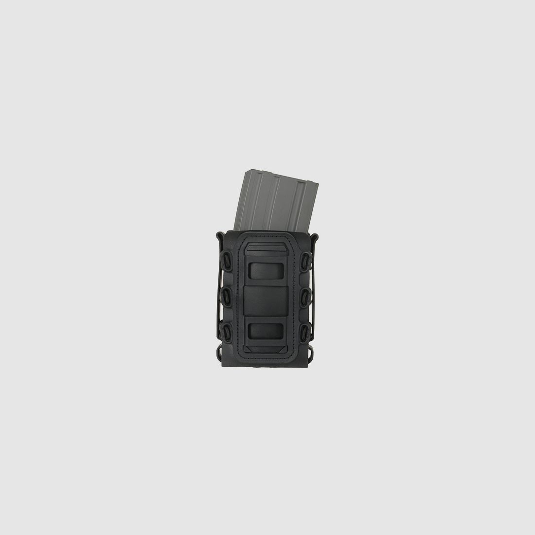 Soft Shell Rifle 5,56 Mag Pouch with MOLLE Clips - Black [TMC]