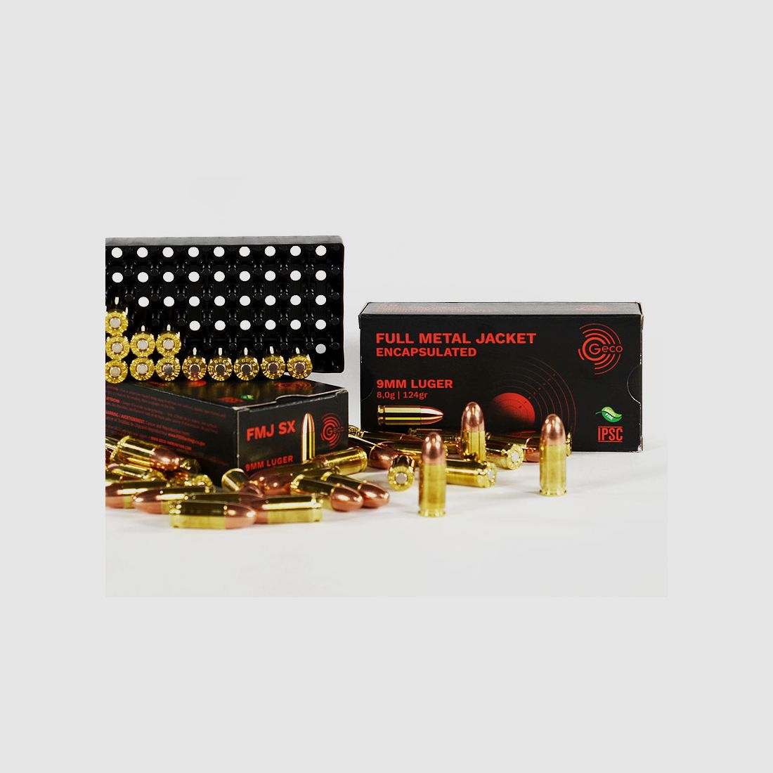 GECO 9 mm Luger FMJ SX Encapsulated 124 grs 1 Packung (50 Schuss á 0,388 €*)