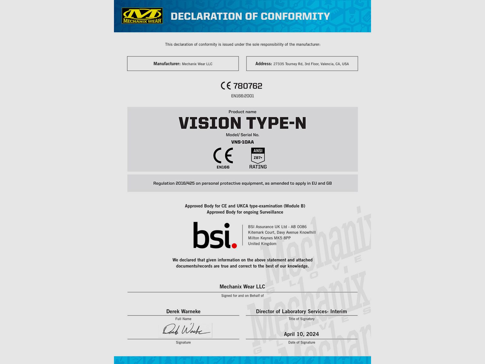 MECHANIX WEAR – VISION OKULARY OCHRONNE TYPU N PRZEZROCZYSTA OPRAWA PRZEZROCZYSTA SOCZEWKA, zdjęcie 7 z 7
