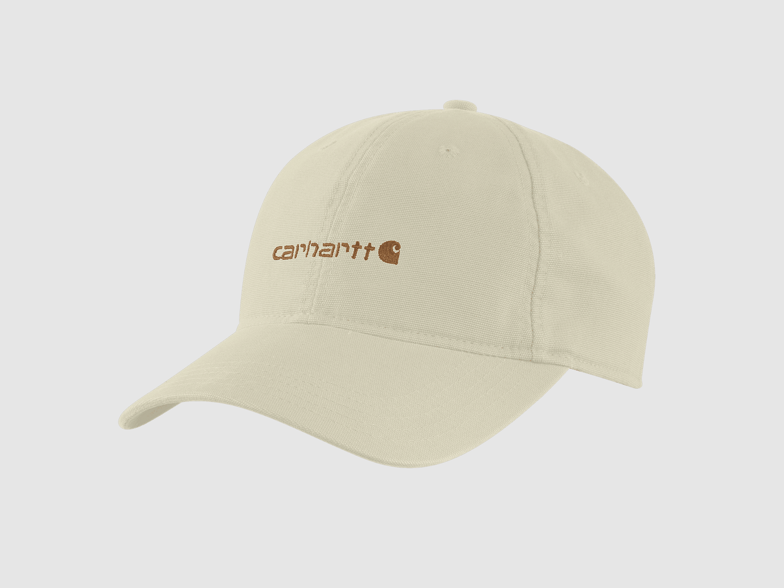 Carhartt Canvas Embroidered Graphic Cap Women Undyed Ecru