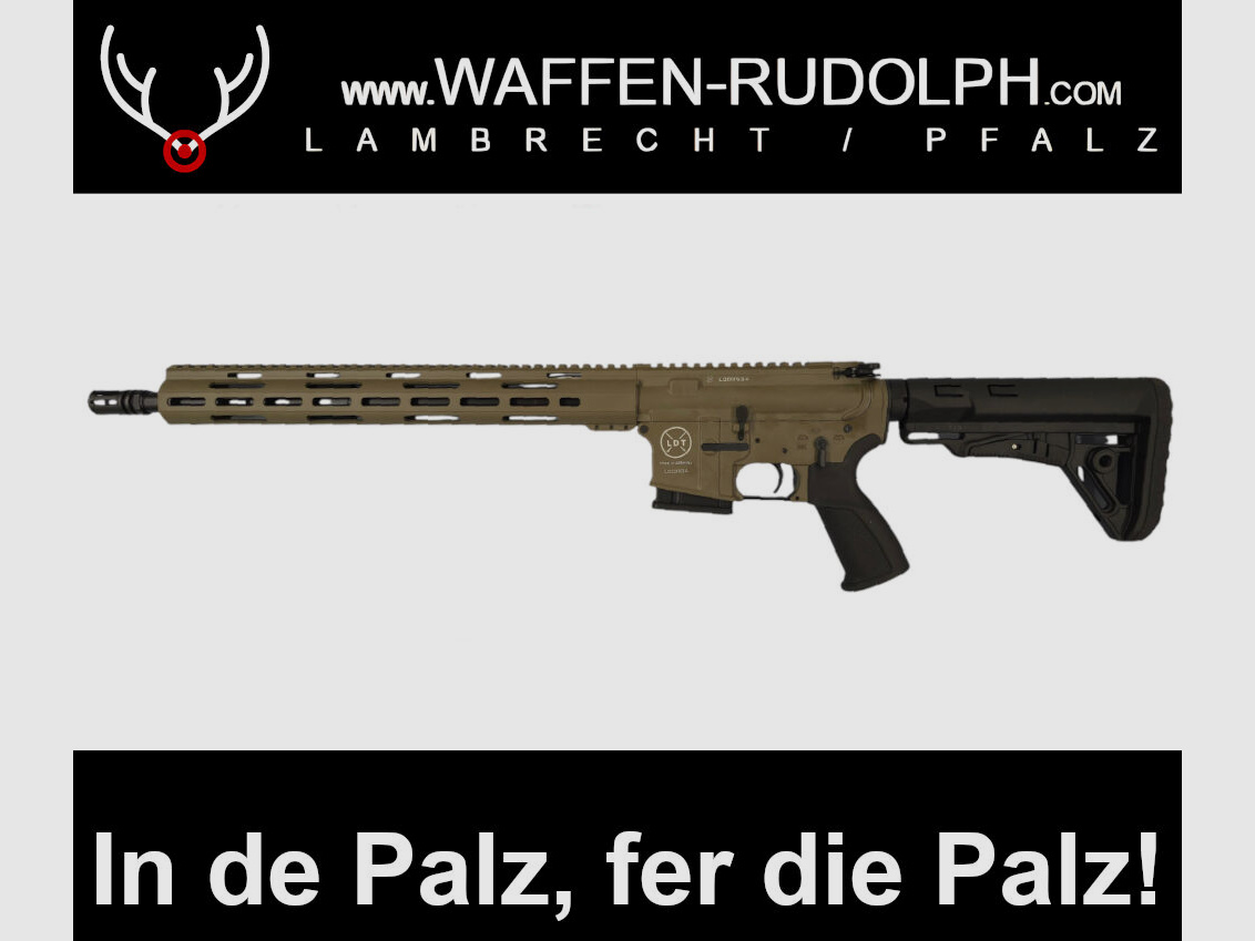 LUX DEF TEC LDT L5L SAND with long handguard AR15 16.75" ABSOLUTE BARGAIN at WAFFEN RUDOLPH... only available HERE in the PFALZ!!!