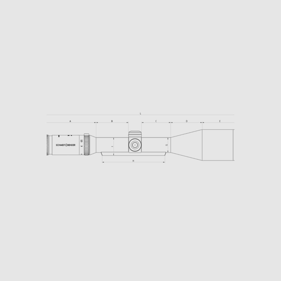 Schmidt & Bender 3-12x50 Klassik Zielfernrohr