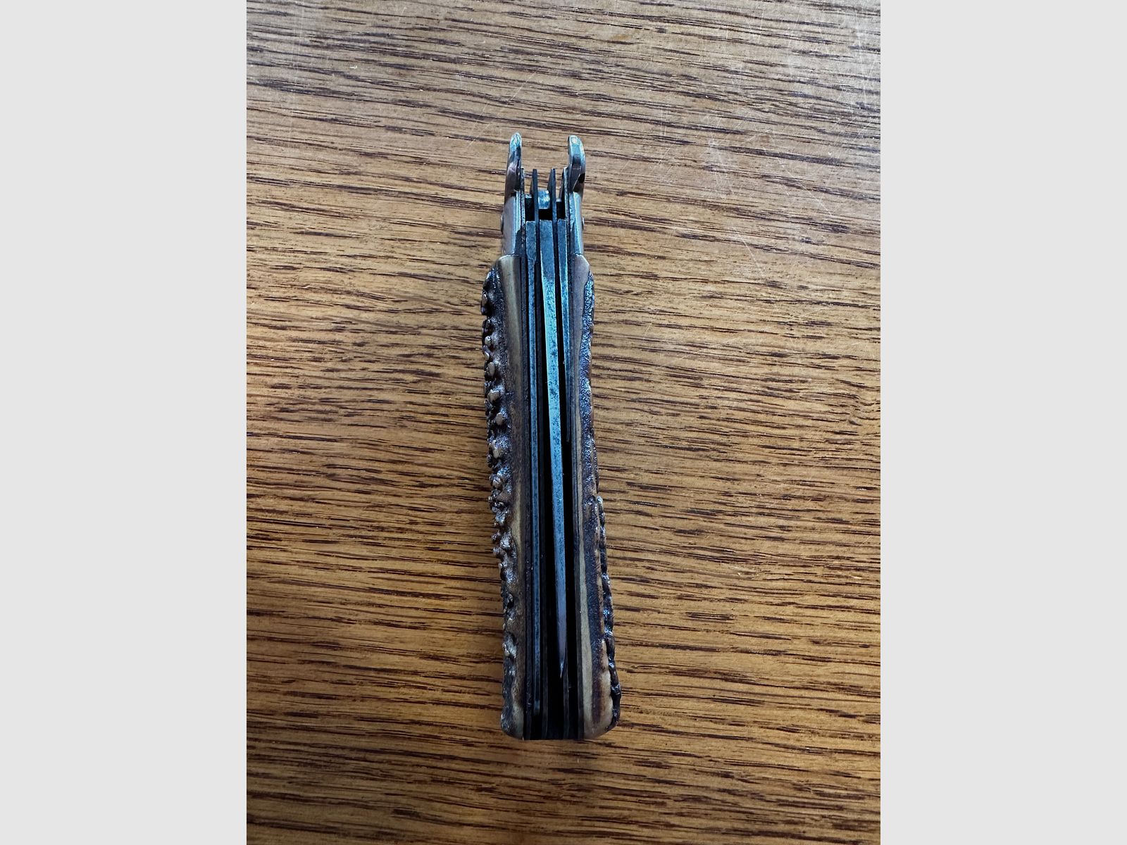 Hunting knife folding knife cartridge extractor caliber 12 and 16 Leegebruch GML DDR pocket knife