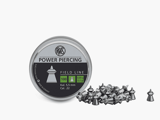 RWS FIELD-L Pow Pierc Diabolo 5,5 mm 0,89g BLI 100er