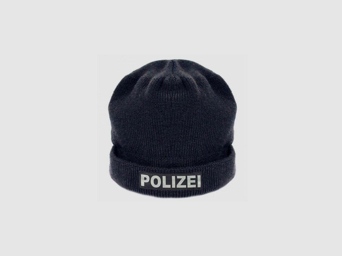 Polizeistrickmütze mit Fleece-Futter