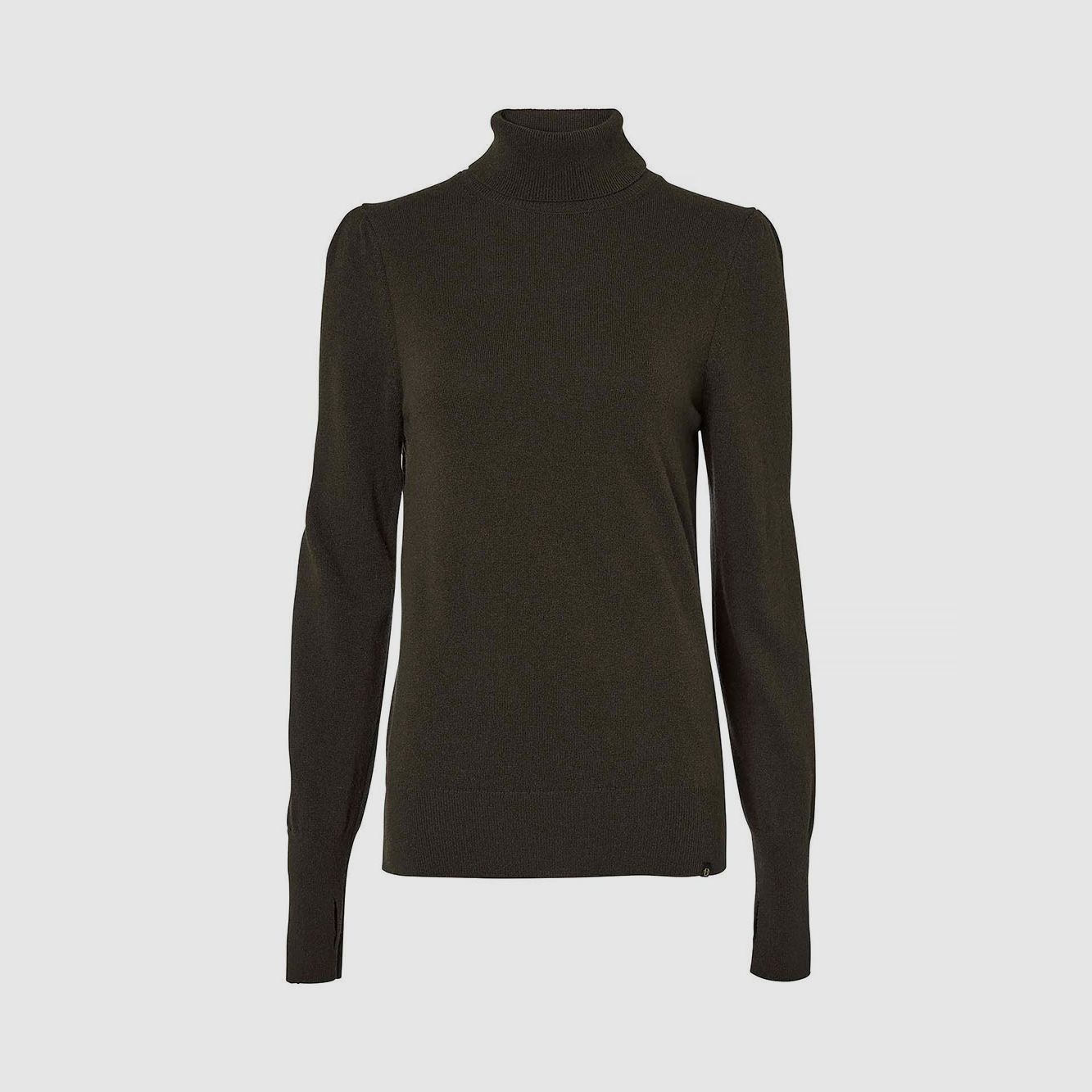 Chevalier Rollkragenpullover Agnes Leather Brown