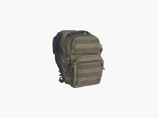 MILTEC MOCHILA BANDOLERA VERDE KAKI 100% POLIESTER 30X22X13 CM