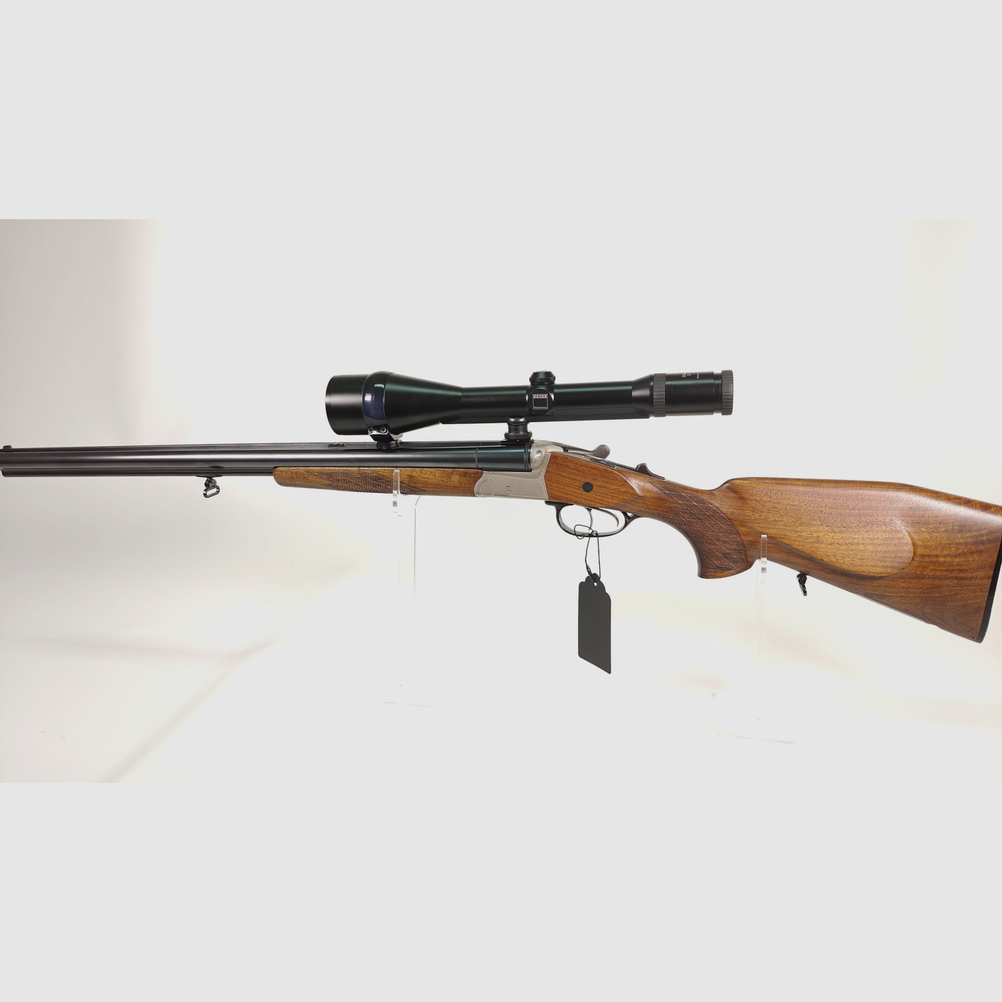 Krieghoff Trumpf Simplex Drilling 7x65 R / 16/70 with insert barrel .222 Rem. and Zeiss Diavari ZM 3–12x56 T*, image 1 of 9
