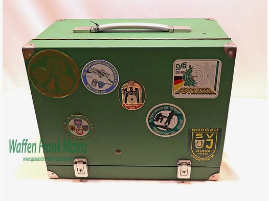 Vari Casse per Pistole in Legno Tedesche con Cannocchiale per 4 Pistole
