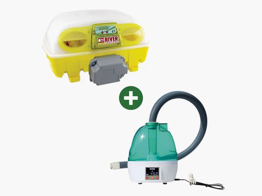Incubatrice automatica Egg Tech 49 Biomaster River Systems con umidificatore Nebula