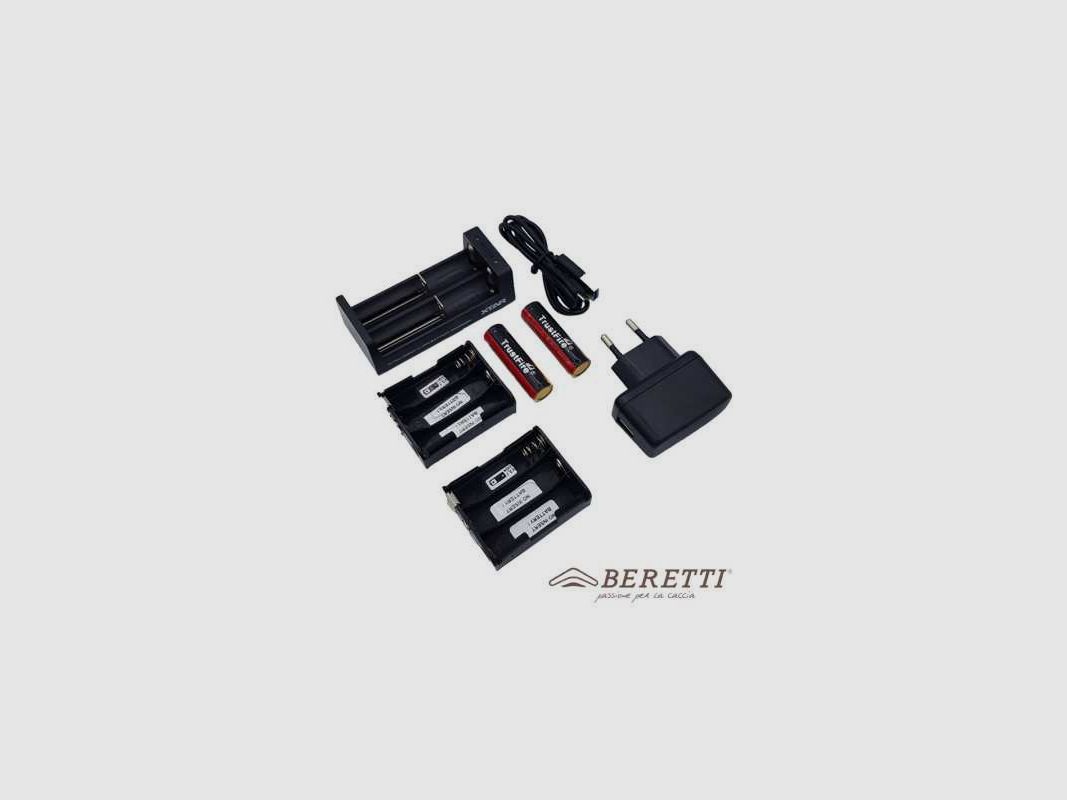 Beretti Kit 3 lithiumbatterijen en oplader, afbeelding 1 van 4