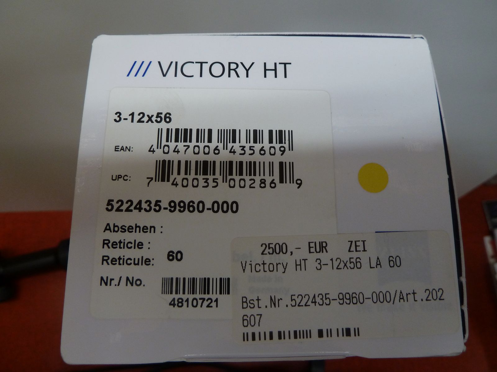 Zielfernrohr Zeiss Victory HT 3-12x56