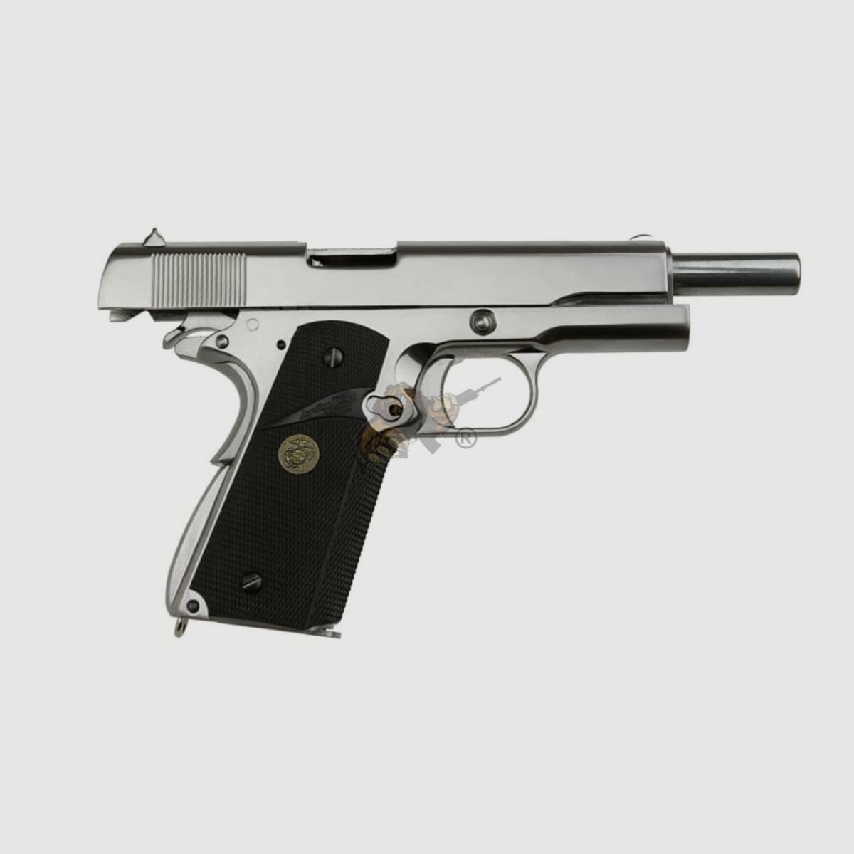 M1911 MEU Full Metal, GBB Silber -F-