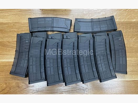 LANCER SYSTEMS AR-15 L5AWM MAGAZZINO TRASPARENTE FUMO MAGAZZINO 30 colpi - Vendita all'interno della Repubblica Federale Tedesca solo a enti e titolari di un permesso di deroga BKA!