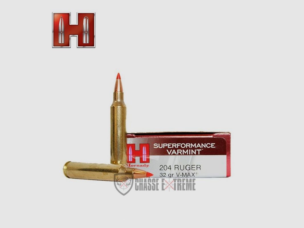 20 cartridges HORNADY Superformance Varmint 204 Ruger 32 Gr V-Max