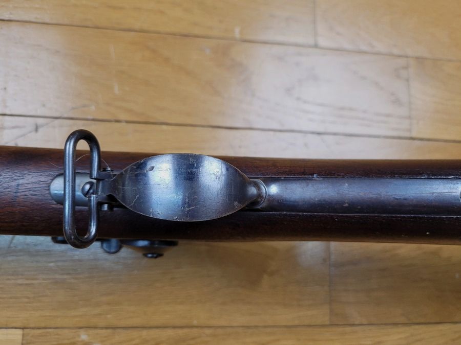 Außergewöhnliches Trapdoor-Gewehr Modell 1884 – Arsenal von Springfield – mächtiges Kaliber 45/70 – von März 1887 für die US-Armee – mythische Waffe des Wilden Westens – Museumszustand, Bild 18 von 30