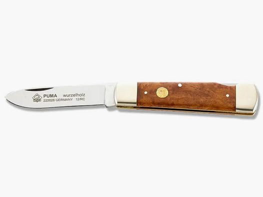Cuchillo de bolsillo PUMA, madera de raíz (modelo en fase de descontinuación)