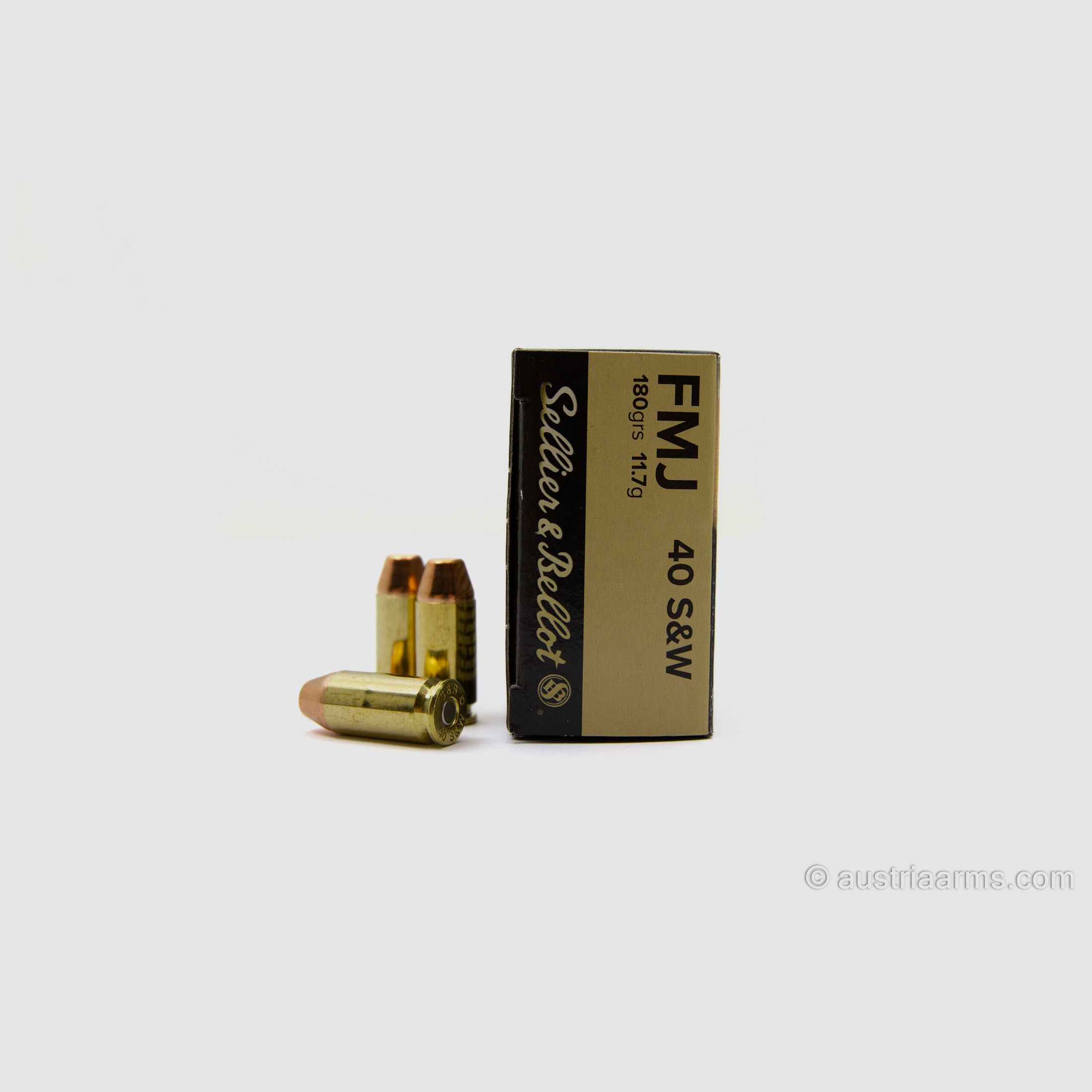 Sellier & Bellot .40 S&W FMJ 180grs – Full Metal Jacket, image 2 of 2