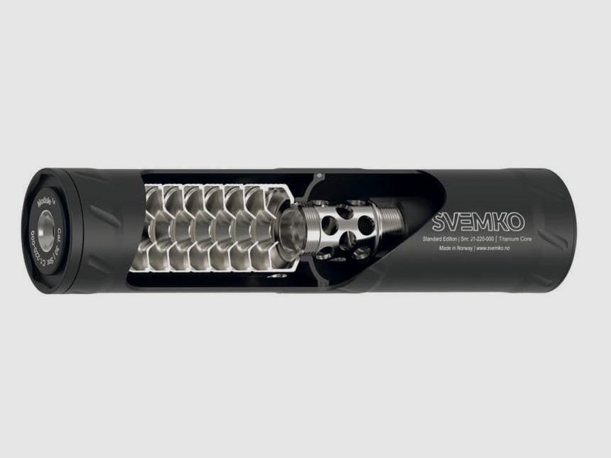Svemko Silenciador Estándar Quick Mount con adaptador