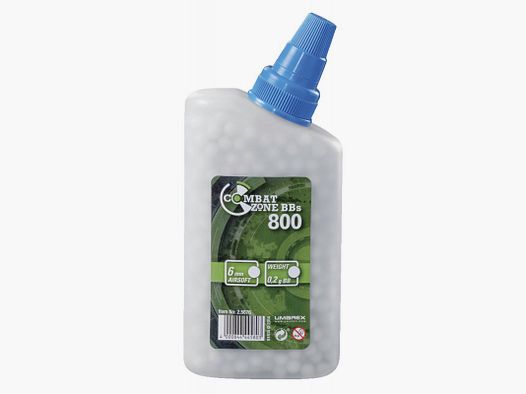 800 Plastic Bollen Combat Zone Wit Kal. 6 mm 0,20g Wit