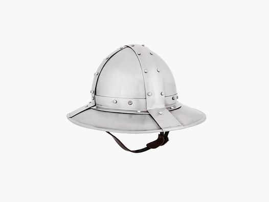 Iron helmet with bands