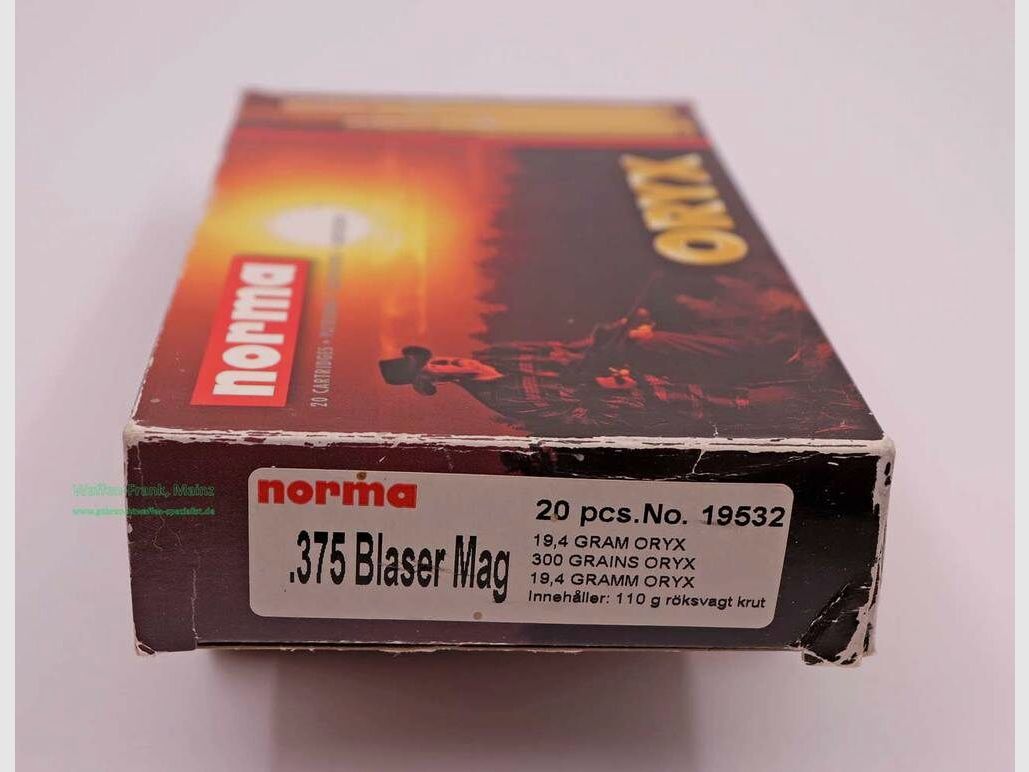 Cartuchos de rifle Norma .375 Blaser Mag