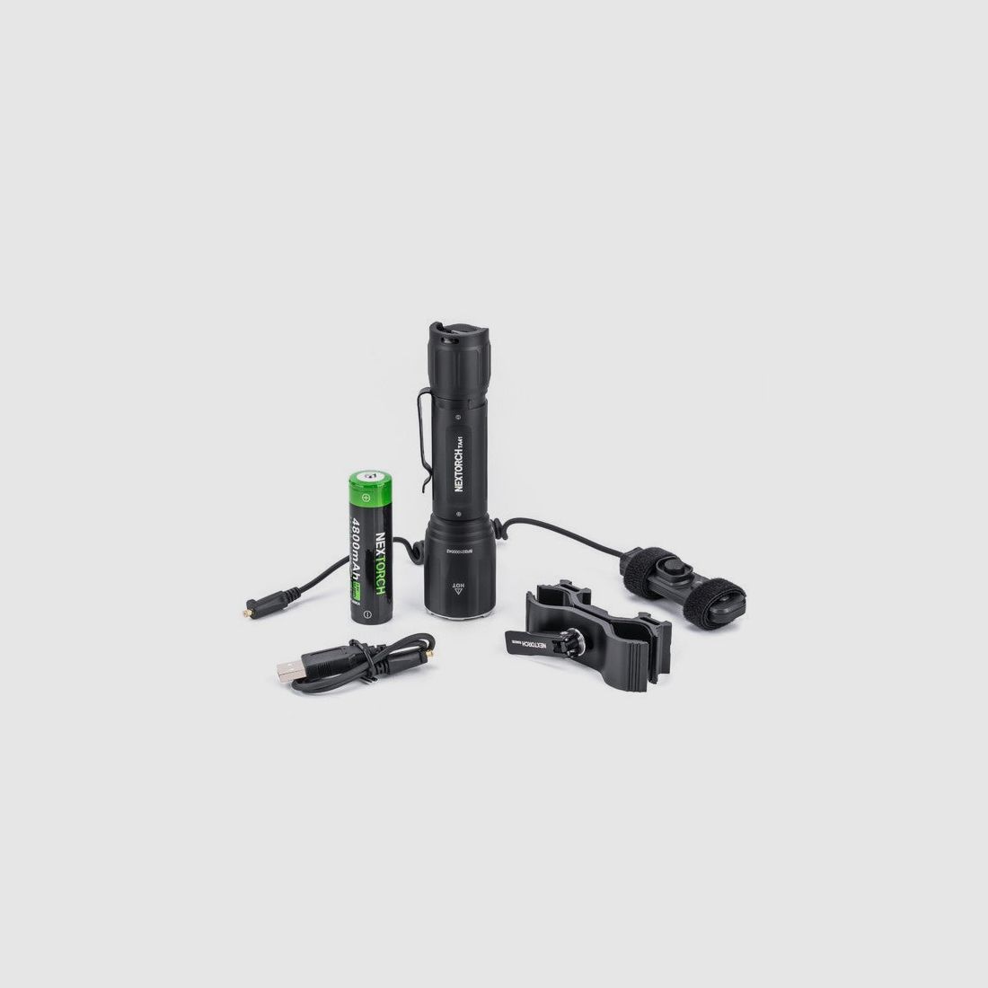 NEXTORCH TA41 Set – 2.600 lm incluant batterie, support et interrupteur à câble