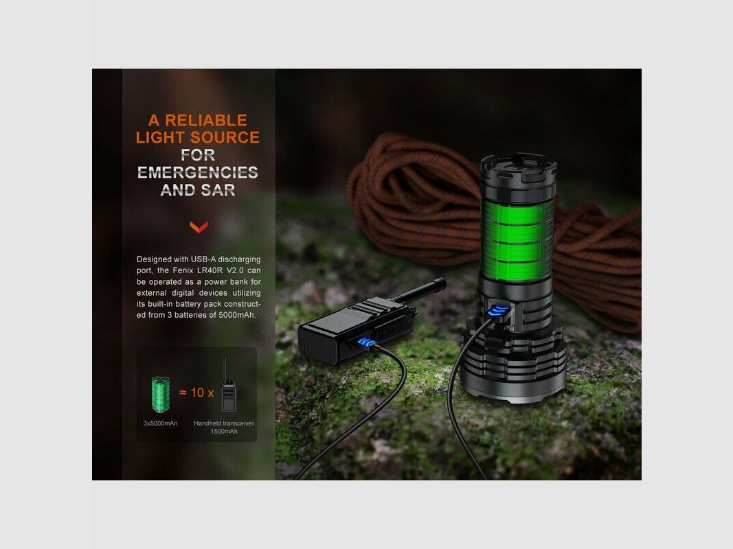 Fenix LR40R V2.0 LED Taschenlampe