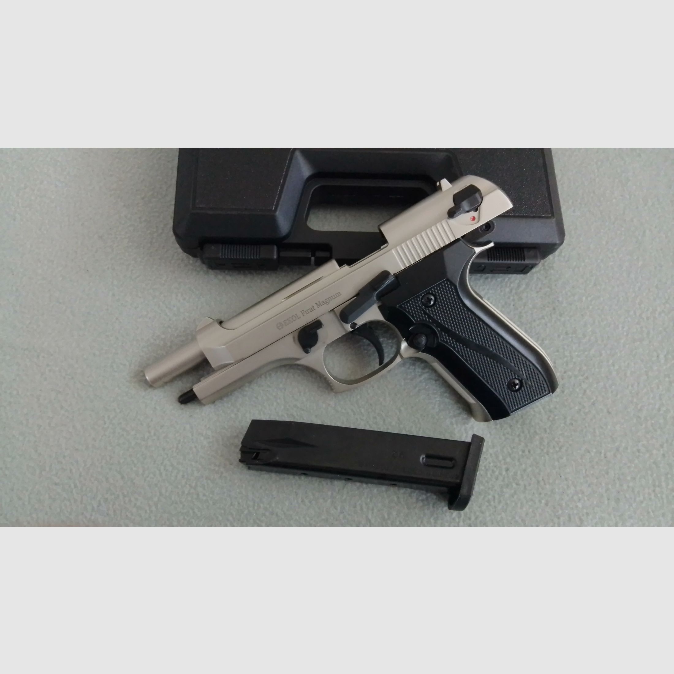 Ekol Firat Magnum Vernickelt PTB1112 Schreckschusspistole 9mm P.A.K.