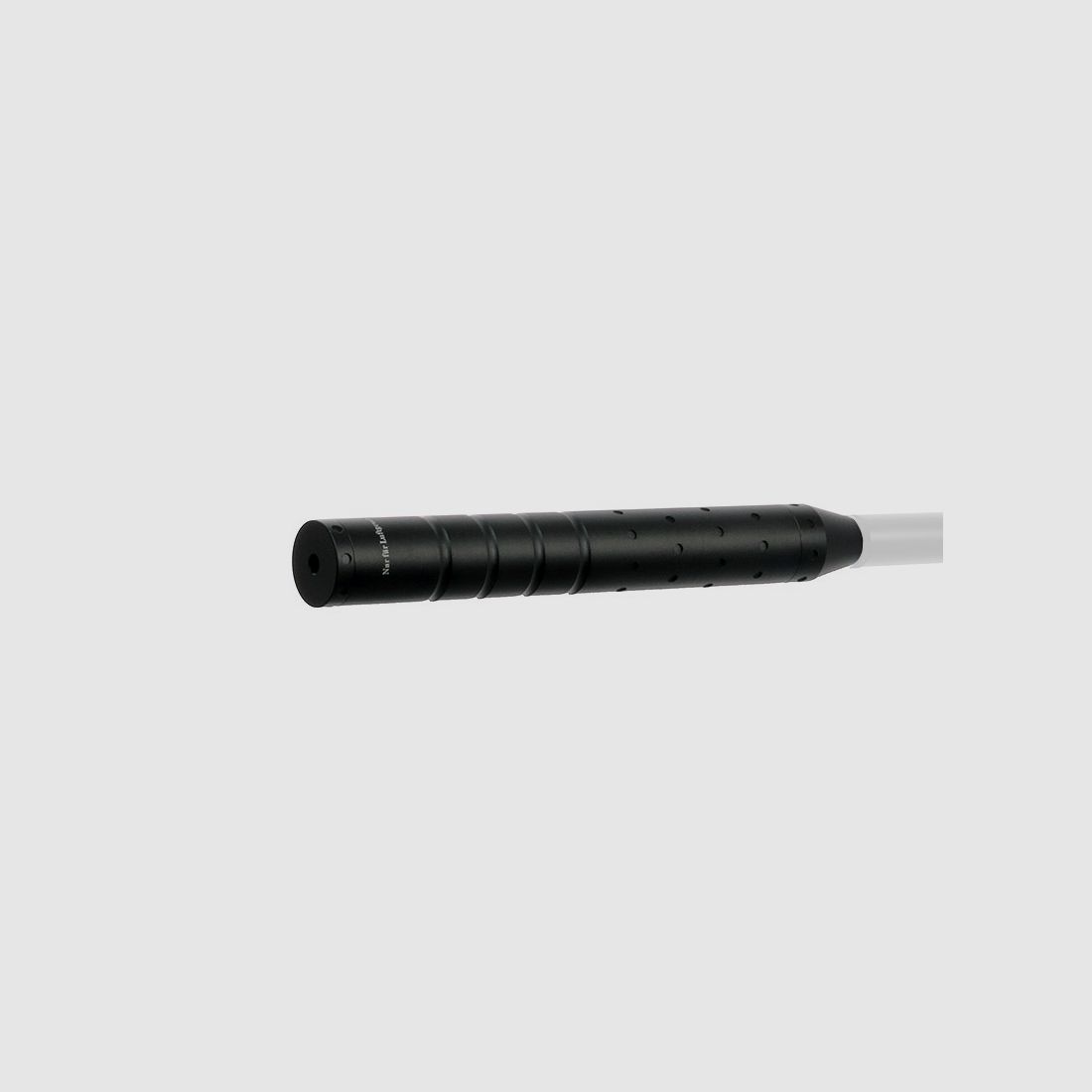 B-Ware Leader SchalldĂ¤mpfer Aluminium schraubbar 1/2 Zoll UNF Gewinde schwarz Kaliber 4,5 bis 5,5 mm (P18)