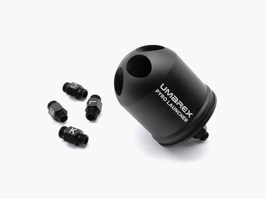 Aussteller UMAREX 3.3057 Pyro Launcher für Schreckschusswaffen Black Edition inkl 5 Adapter V269