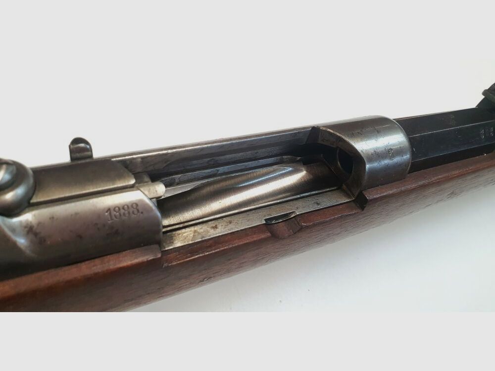 Rareté des œuvres Mauser, carabine à répétition fusil d'infanterie Spandau M71/84 - 11,15x60R