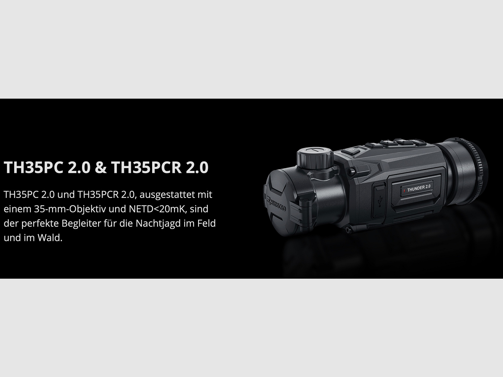 Hikmicro 50-2-085 Clip-On Thunder TQ35C 2.0 Wärmebildvorsatzgerät 640 x 512 12µm weniger als 20 mK