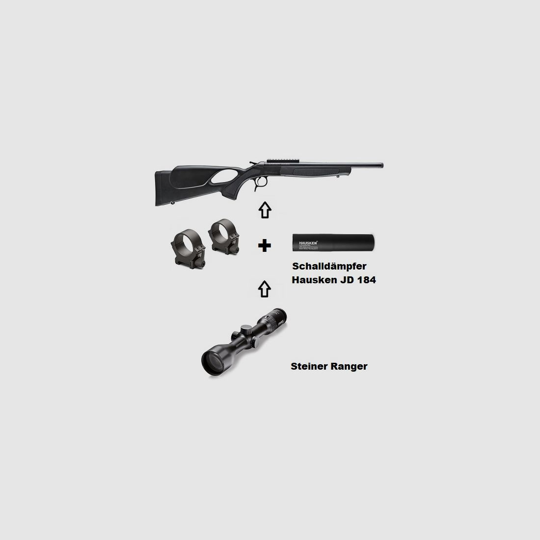 Bergara BA13 TD + Steiner Ranger 2,5-10x50 + Schalld. Hausken + ... / Komplettpaket